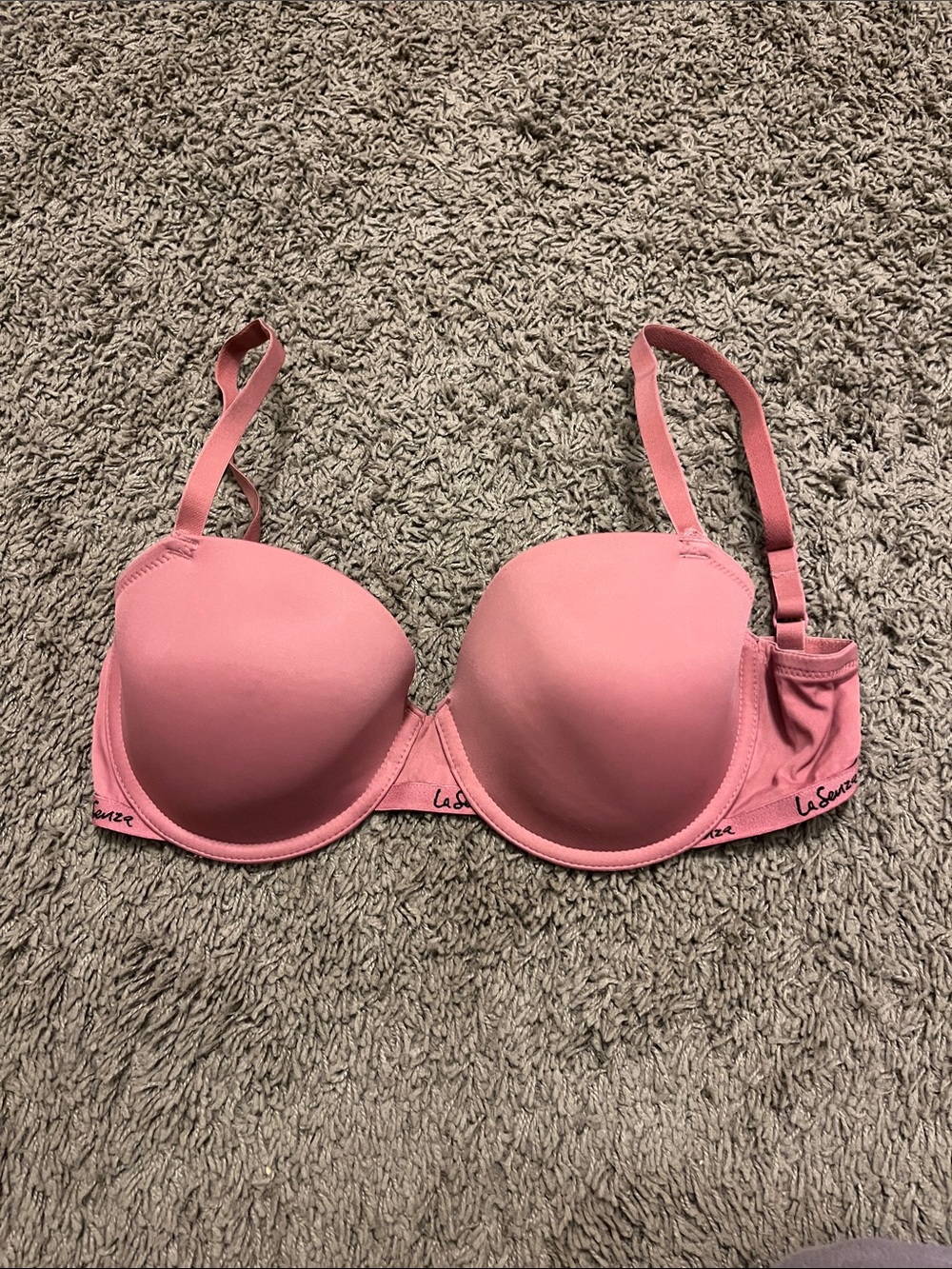 La SENZA Pink Molded T-Shirt Bra with Adjustable Straps
